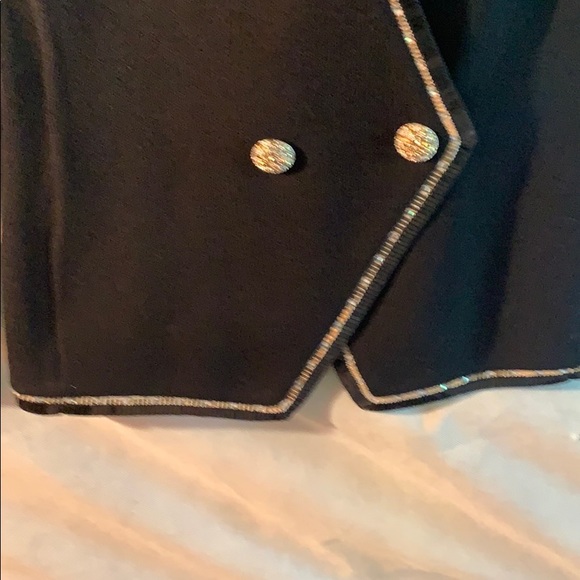 St John Evening Jacket W/ Blue,Clear Rhinestones - Picture 2 of 5